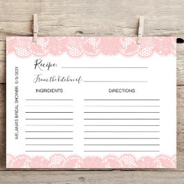 Vrijgezellenfeest met roze kant Kaarten ontvangen