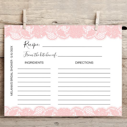 Vrijgezellenfeest met roze kant Kaarten ontvangen