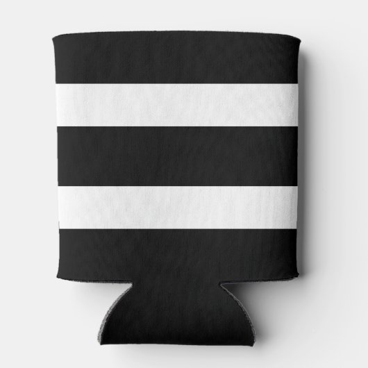 Vrijgezellenfeest met roze roze strepen en witte s blikjeskoeler (Achterkant)