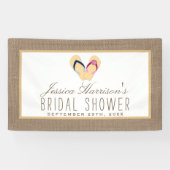 Vrijgezellenfeest met schuine streep-braad spandoek (Horizontaal)