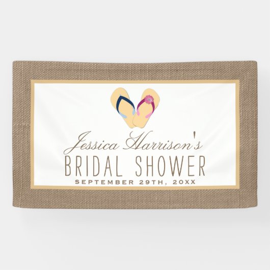 Vrijgezellenfeest met schuine streep-braad spandoek (Horizontaal)