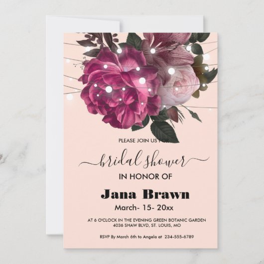 vrijgezellenfeest met vuurbloem kaart (Voorkant)