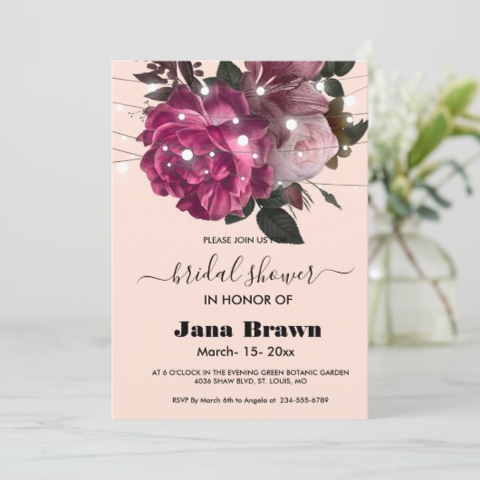 vrijgezellenfeest met vuurbloem kaart (Staand voorkant)