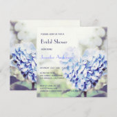 Vrijgezellenfeest met warmtegestapte blauwe hydran kaart (Voorkant / Achterkant)