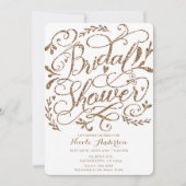 Vrijgezellenfeest met witte Roos goudroze briefter Kaart (Voorkant)