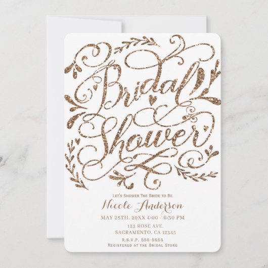 Vrijgezellenfeest met witte Roos goudroze briefter Kaart (Voorkant)