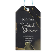 vrijgezellenfeest met zwarte & goudkleur Gift-Labe