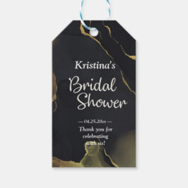 vrijgezellenfeest met zwarte & goudkleur Gift-Labe Cadeaulabel