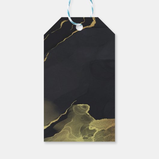 vrijgezellenfeest met zwarte & goudkleur Gift-Labe Cadeaulabel (Achterkant)