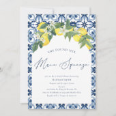 Vrijgezellenfeest Middellandse Zee Lemon Main Sque Kaart (Voorkant)