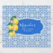 Vrijgezellenfeest Middellandse Zee Sparkling Wijnetiket (Enkel label)