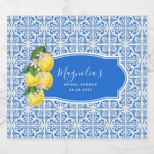 Vrijgezellenfeest Middellandse Zee Sparkling Wijnetiket (Enkel label)