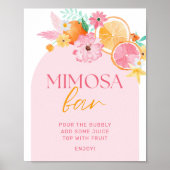 Vrijgezellenfeest Mimosa Bar, hoofdgedrukt Poster (Voorkant)