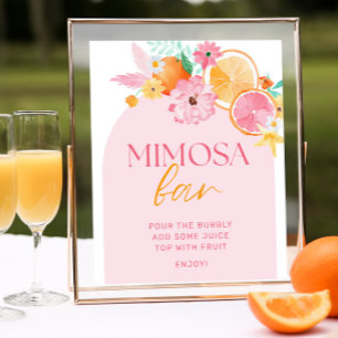 Vrijgezellenfeest Mimosa Bar, hoofdgedrukt Poster