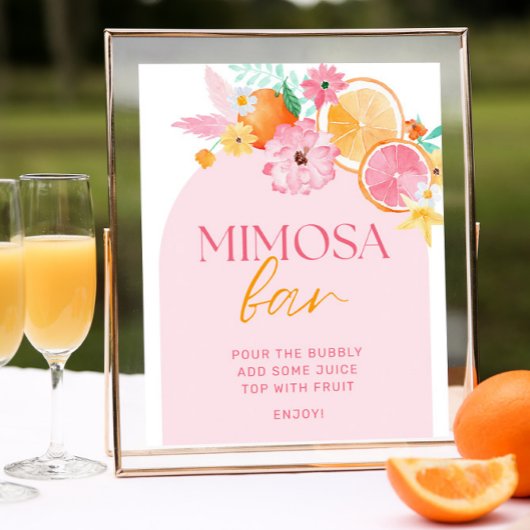 Vrijgezellenfeest Mimosa Bar, hoofdgedrukt Poster