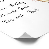 Vrijgezellenfeest Mimosa Bar Teken Bubble Bar Poster (Hoek)