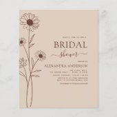 Vrijgezellenfeest minimalistisch botanische flora flyer (Voorkant)