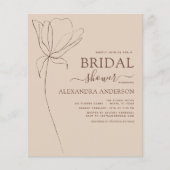 Vrijgezellenfeest minimalistisch botanische flora flyer (Voorkant)