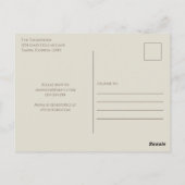 Vrijgezellenfeest minimalistisch simpele bruiloft briefkaart (Achterkant)