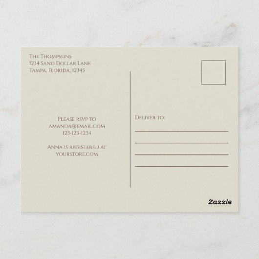 Vrijgezellenfeest minimalistisch simpele bruiloft briefkaart (Achterkant)