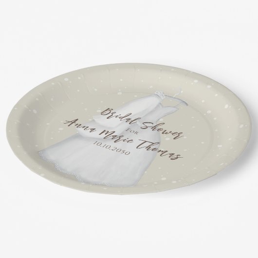 Vrijgezellenfeest minimalistisch simpele bruiloft papieren bordje (Gekanteld)