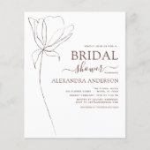 Vrijgezellenfeest minimalistische botanische flora flyer (Voorkant)