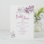 Vrijgezellenfeest minimalistische Paarse bessen bl Kaart (Staand voorkant)