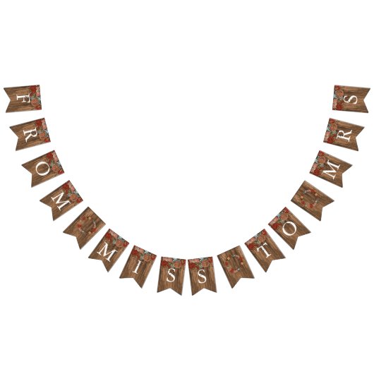 vrijgezellenfeest - Miss to Mrs. Vlaggetjes (Alle)