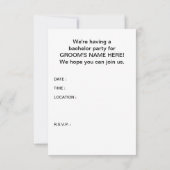 vrijgezellenfeest mister monkey kaart (Achterkant)