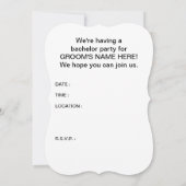 vrijgezellenfeest mister monkey kaart (Achterkant)