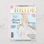 Vrijgezellenfeest Mode Magazine Uitnodiging (Voorkant / Achterkant)