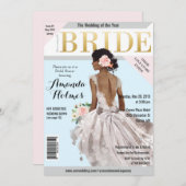 Vrijgezellenfeest Mode Magazine Uitnodiging (Voorkant / Achterkant)