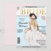 Vrijgezellenfeest Mode Magazine Uitnodiging (Voorkant / Achterkant)