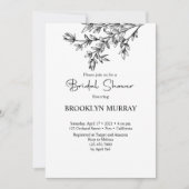 Vrijgezellenfeest, Modern Bruids, Zwart-wit Kaart (Voorkant)