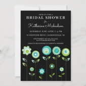 VRIJGEZELLENFEEST | Modern flower garden Invitatio Kaart (Voorkant)