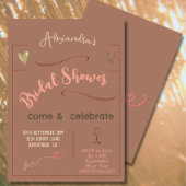 Vrijgezellenfeest Modern handgeschreven hart Kaart