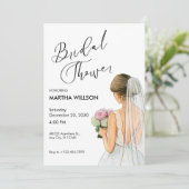 Vrijgezellenfeest modern minimalistisch kaart (Staand voorkant)