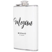 Vrijgezellenfeest Modern Script Bruidsmeisje Gift Heupfles (Links)