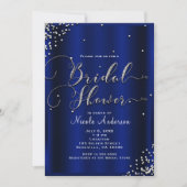 Vrijgezellenfeest Modern Silver Shine Glam Confett Kaart (Voorkant)