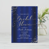 Vrijgezellenfeest Modern Silver Shine Glam Confett Kaart (Staand voorkant)