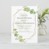 VRIJGEZELLENFEEST | Modern Springtime Eucalyptus Kaart (Staand voorkant)