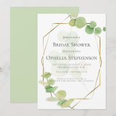 VRIJGEZELLENFEEST | Modern Springtime Eucalyptus Kaart (Voorkant / Achterkant)