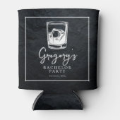 Vrijgezellenfeest modern stijlvol blikjeskoeler (Voorkant)