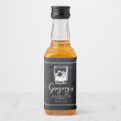 Vrijgezellenfeest modern stijlvol likeurfles etiket (Voorkant)