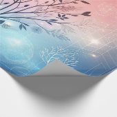 Vrijgezellenfeest Modern Wedding Tree Cadeaupapier (Hoek)