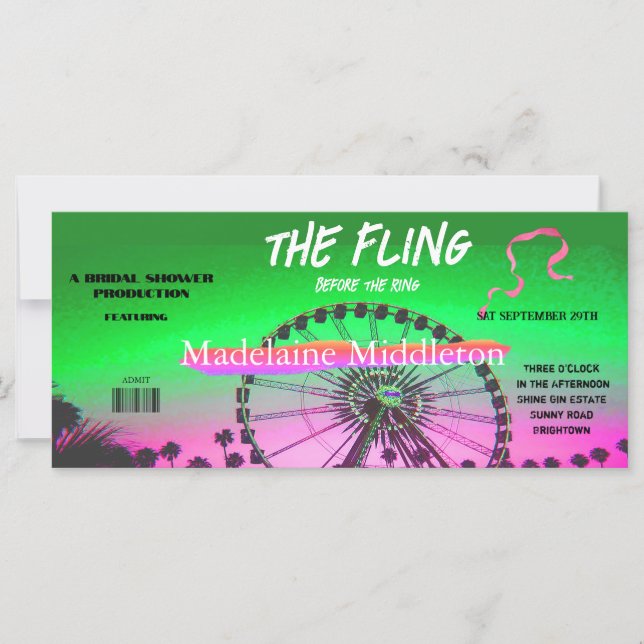 Vrijgezellenfeest Modern Zomerfestival Fling (Voorkant)