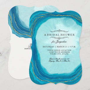 vrijgezellenfeest moderne, eenvoudige geode blauwg kaart