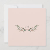 Vrijgezellenfeest Moderne Floral Eucalyptus Waterv Kaart (Achterkant)