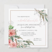 Vrijgezellenfeest Moderne Floral Eucalyptus Waterv Kaart (Voorkant)