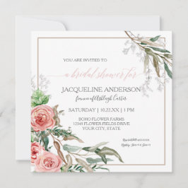 Vrijgezellenfeest Moderne Floral Eucalyptus Waterv Kaart